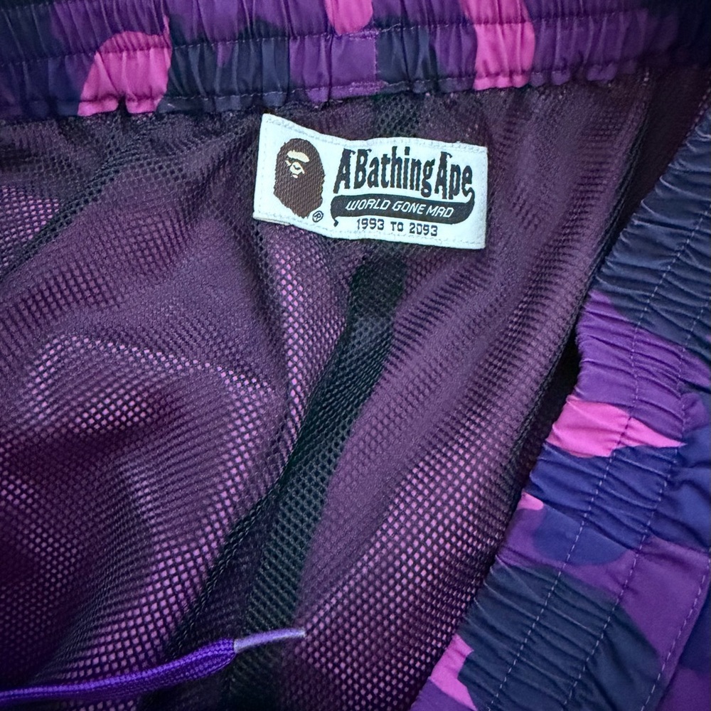 BAPE Purple Camouflage Joggers - Picture 7 of 9